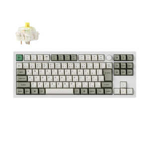キークロン キーボード Q3 Max(バナナ軸) ［有線・ワイヤレス /Bluetooth・USB-A＋USB-C］ シェルホワイト Q3M-P4-JIS