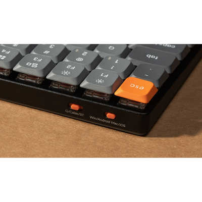 キークロン キーボード K1 Max White LED(赤軸) ［有線・ワイヤレス