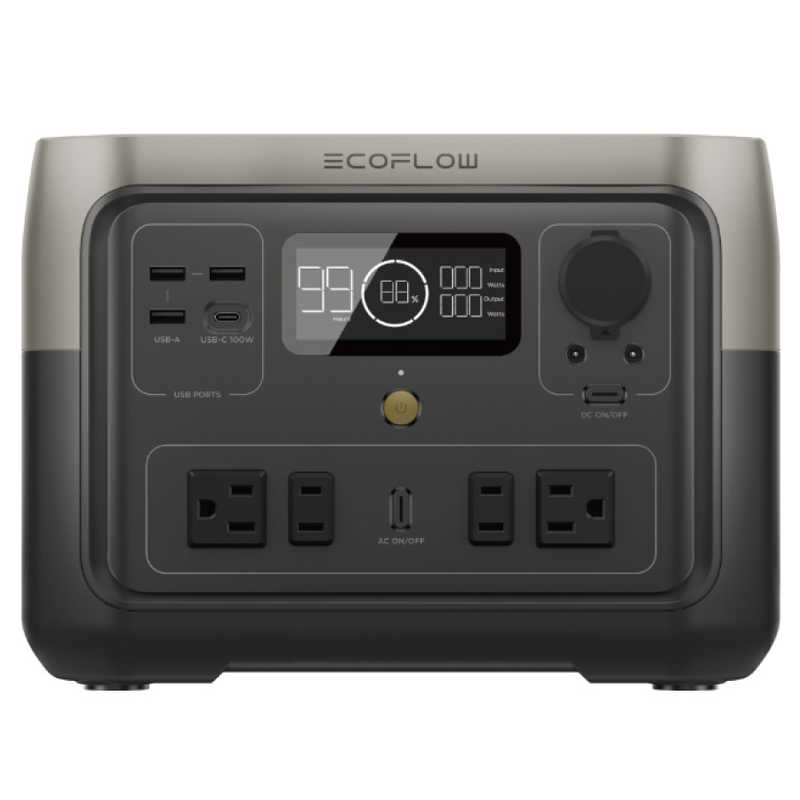 エコフロー エコフロー EcoFlow RIVER 2 Max ポータブル電源[512Wh /6出力 /ソーラーパネル(別売)]  ZMR610B-JP ZMR610B-JP