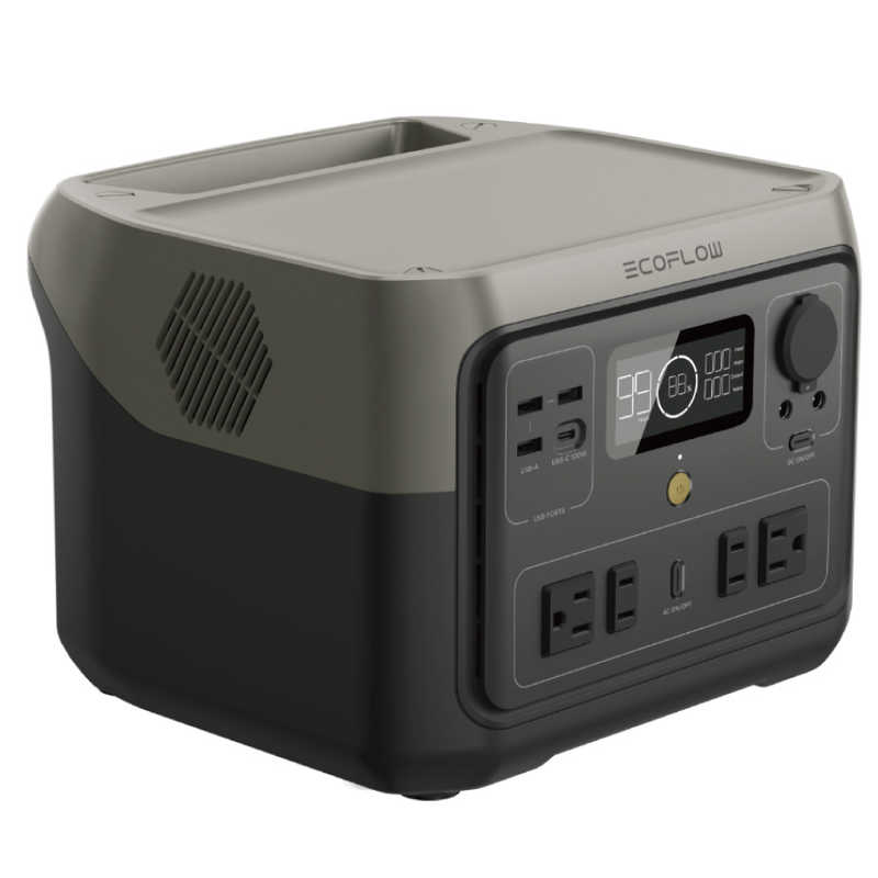 エコフロー エコフロー EcoFlow RIVER 2 Max ポータブル電源[512Wh /6出力 /ソーラーパネル(別売)]  ZMR610B-JP ZMR610B-JP