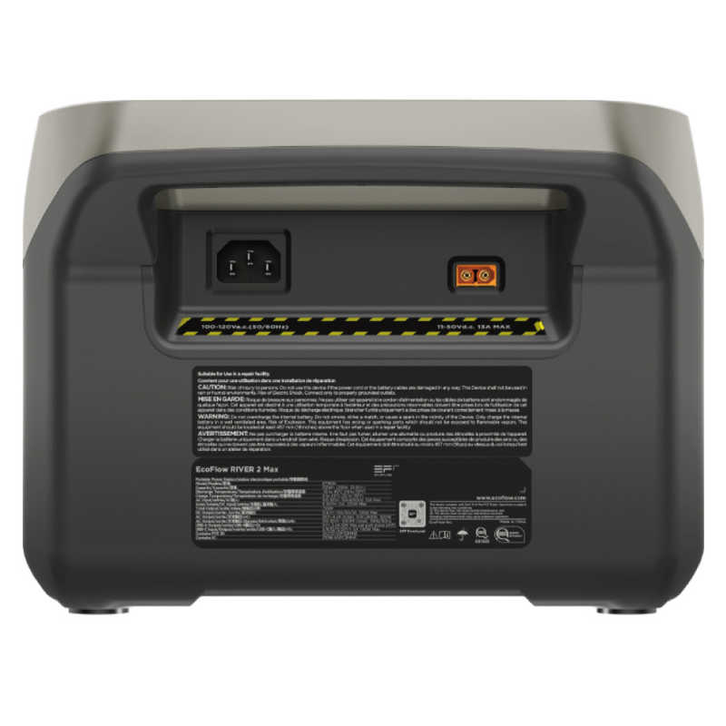 エコフロー エコフロー EcoFlow RIVER 2 Max ポータブル電源[512Wh /6出力 /ソーラーパネル(別売)]  ZMR610B-JP ZMR610B-JP