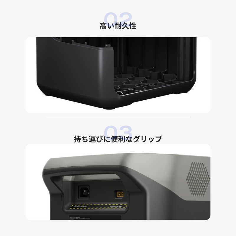 エコフロー エコフロー EcoFlow RIVER 2 Max ポータブル電源[512Wh /6出力 /ソーラーパネル(別売)]  ZMR610B-JP ZMR610B-JP