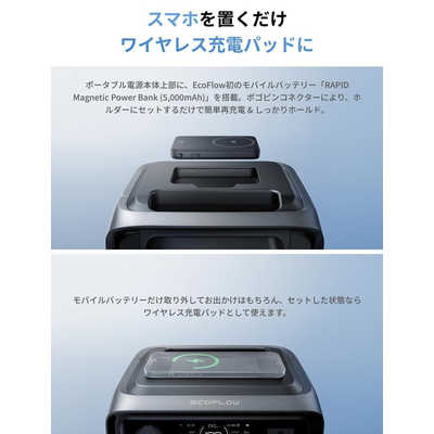 エコフロー EcoFlow RIVER 3 Plus wireless ［リン酸鉄リチウムイオン 