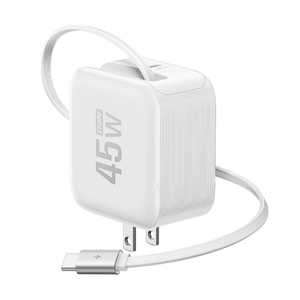 EcoFlow RAPID 45W GaN �}���[�d��(USB-C�P�[�u������) EFA-45WCHARGER2-W-JP [�z���C�g]