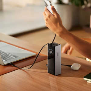 エコフロー モバイルバッテリー RAPID Power Bank (25000mAh 170W CB内蔵)-シルバー WEB限定 EF-RAPID25K100W-S-JP エコフロー モバイルバッテリー RAPID Power Bank (25000mAh 170W CB内蔵)-シルバー WEB限定 EF-RAPID25K100W-S-JP
