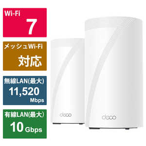 TPLINK BE22000 ȥ饤ХɥåWi-Fi 7롼 DECOBE852P