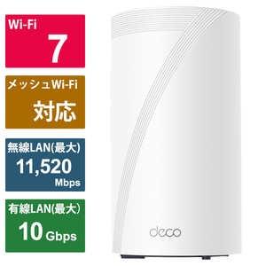 TPLINK BE22000 トライバンドメッシュWi-Fi 7ルーター1個パック DECOBE851P