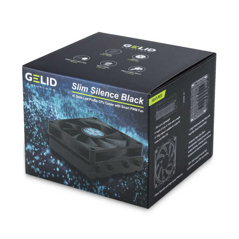GELID GELID CPUクーラー 92mmファン ［LGA1700 / 115X・AM3 / AM3＋ / AM4 / AM5］ CC-SSILENCE-BLACK CC-SSILENCE-BLACK