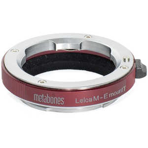 METABONES SONY Eマウント用 ライカMレンズアダプタ Tモデル(RED) マウント(ボディ側：Sony E/レンズ側：Leica M) MBLMERT1