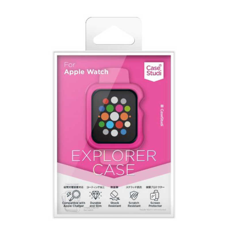 KUTUROGIAN KUTUROGIAN AppleWatch 40mm (Series4)(Series5) CaseStudi Explorer Cas Shocking Pink CSWTEX40SPK(ピン CSWTEX40SPK(ピン