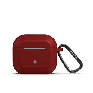 KUTUROGIAN Eiger 耐衝撃シリコンケース for AirPods (第3世代) - Red Casestudi CS-AP4-EGR-RD