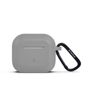 KUTUROGIAN Eiger 耐衝撃シリコンケース for AirPods (第3世代) - Grey Casestudi CS-AP4-EGR-GY