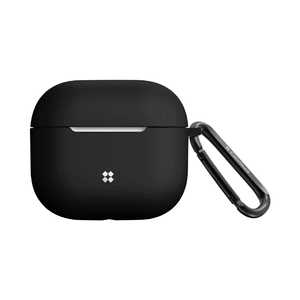 KUTUROGIAN ULTRA SLIM シリコンケース(カラビナ付き) for AirPods (第3世代) - Black Casestudi CS-AP4-ULSR-BK