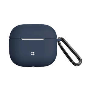 KUTUROGIAN ULTRA SLIM シリコンケース(カラビナ付き) for AirPods (第3世代) - Navy Casestudi CS-AP4-ULSR-NV