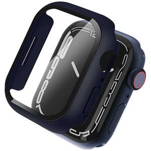 KUTUROGIAN Impact case for Apple Watch Series 7 (45mm) Navy 液晶部保護ガラス付きポリカーボネート製ケース Casestudi CSWTIP45NV