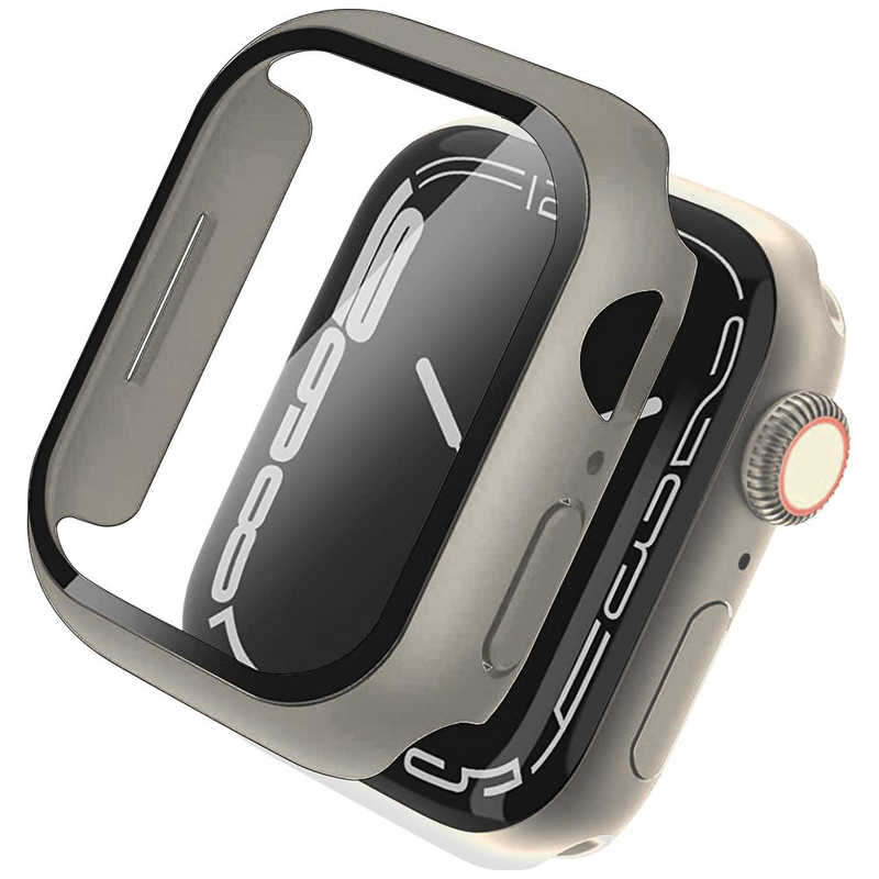 KUTUROGIAN KUTUROGIAN Impact case for Apple Watch Series 7 (45mm) Khaki 液晶部保護ガラス付きポリカーボネート製ケース Casestudi CSWTIP45KK CSWTIP45KK