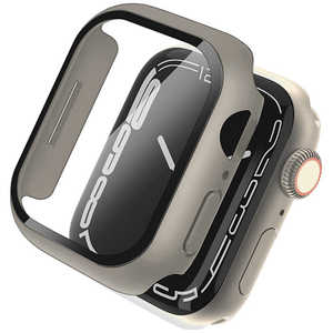KUTUROGIAN Impact case for Apple Watch Series 7 (45mm) Khaki 液晶部保護ガラス付きポリカーボネート製ケース Casestudi CSWTIP45KK