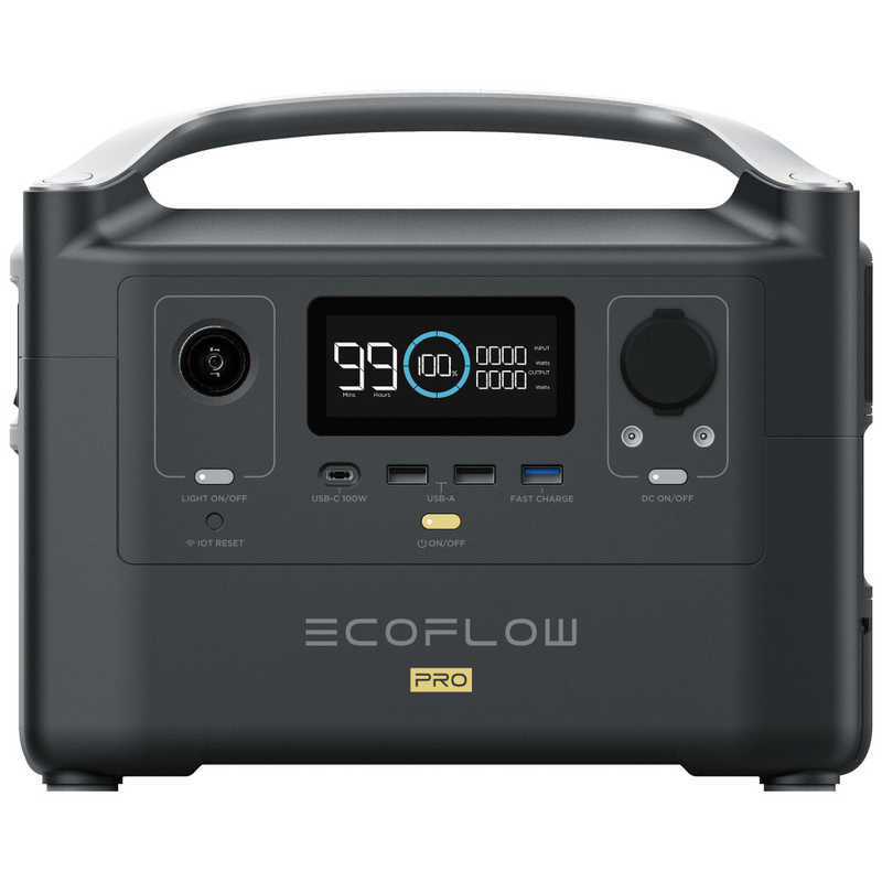 エコフロー エコフロー ポータブル電源 RIVER Pro(リバープロ) [720Wh /9出力 /AC・DC充電・ソーラー(別売)] EFRIVER600PRO-JP EFRIVER600PRO-JP
