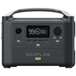 エコフロー ポータブル電源 RIVER Pro(リバープロ) [720Wh /9出力 /AC・DC充電・ソーラー(別売)] EFRIVER600PRO-JP