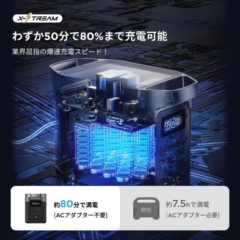 エコフロー エコフロー EcoFlow ポータブル電源 DELTA2 [1024Wh /15出力 /ソーラーパネル(別売)]  ZMR330-JP ZMR330-JP
