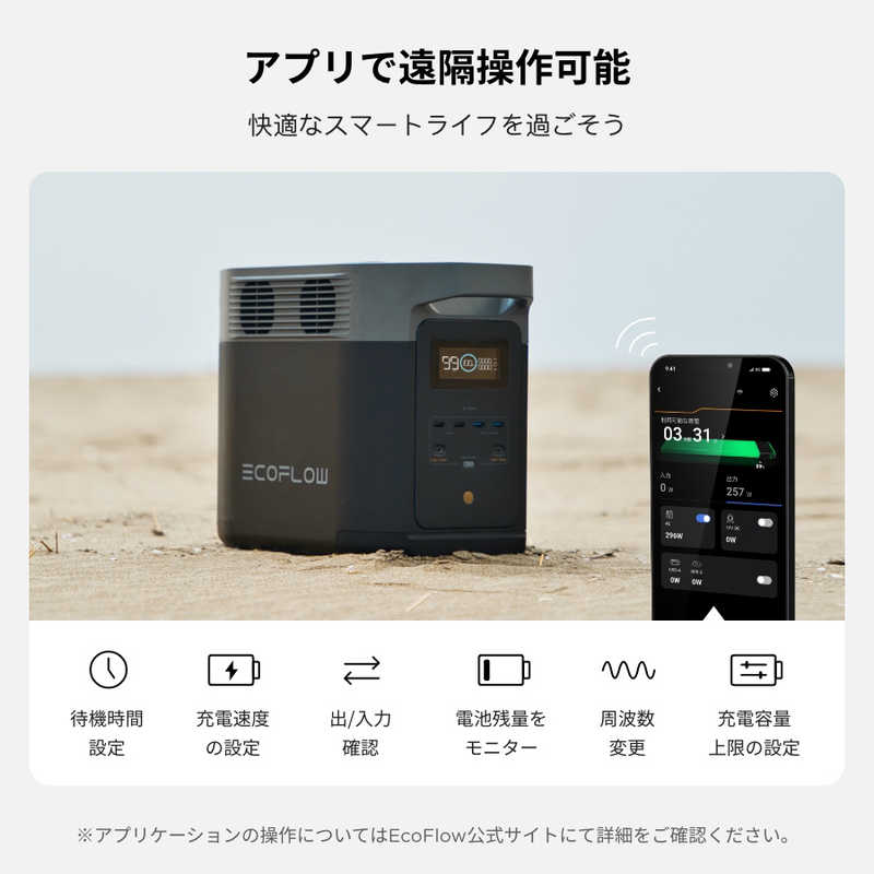 エコフロー エコフロー EcoFlow ポータブル電源 DELTA2 [1024Wh /15出力 /ソーラーパネル(別売)]  ZMR330-JP ZMR330-JP
