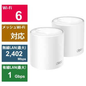 TPLINK 無線LANルーター(Wi-Fiルーター) Wi-Fi 6(ax)/ac/n/a/g/b 目安：?4LDK/3階建 DECOX502P