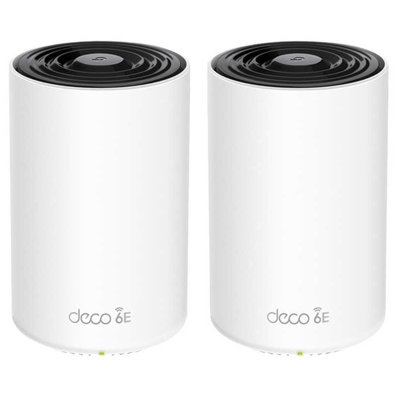 TPLINK TPLINK Deco XE75 2P WiFi6E AIメッシュ 2402+2402+574Mbps 6GHz対応トライバンド [Wi-Fi 6E(ax)/ac/n/a/g/b] DECOXE752P DECOXE752P