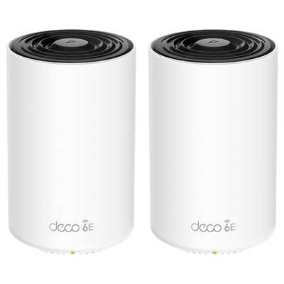 美品 TP-Link Deco XE75 2個セット メッシュWiFi 6E TPLINK Deco XE75 2P WiFi6E AIメッシュ 2402+2402+574Mbps 6GHz対応