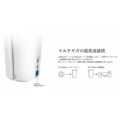 TPLINK Deco X95 2P WiFi6 AIメッシュ 4804＋2402＋574Mbps AX7800 