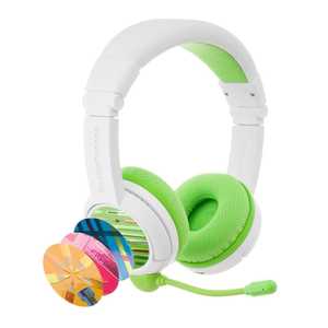 ONANOFF Ҷ磻쥹إåɥۥ BuddyPhones School  Wireless ꡼ Υ⥳󡦥ޥб 3.5mm ߥ˥ץ饰 BT-BP-SCHOOLP-GREEN