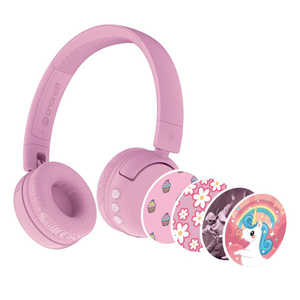 ONANOFF 子供用ブルートゥースヘッドホン BuddyPhones POP Fun ［Bluetooth］ ピンク BTBPPOPFUNPK