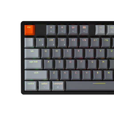 Keychron K8 ホットスワップ対応　RGBライト　赤軸(英語配列) キークロン キーボード Keychron K8 ホットスワップ RGBライト