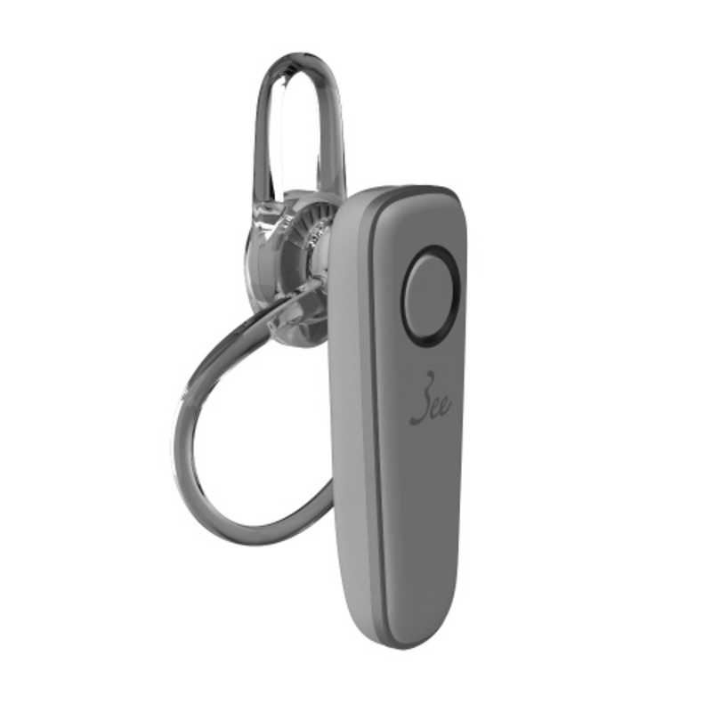 3EE 3EE 耳掛け式ヘッドセット CALL 01 ライトグレー [ワイヤレス(Bluetooth) /片耳 /イヤフックタイプ] CALL01LG CALL01LG