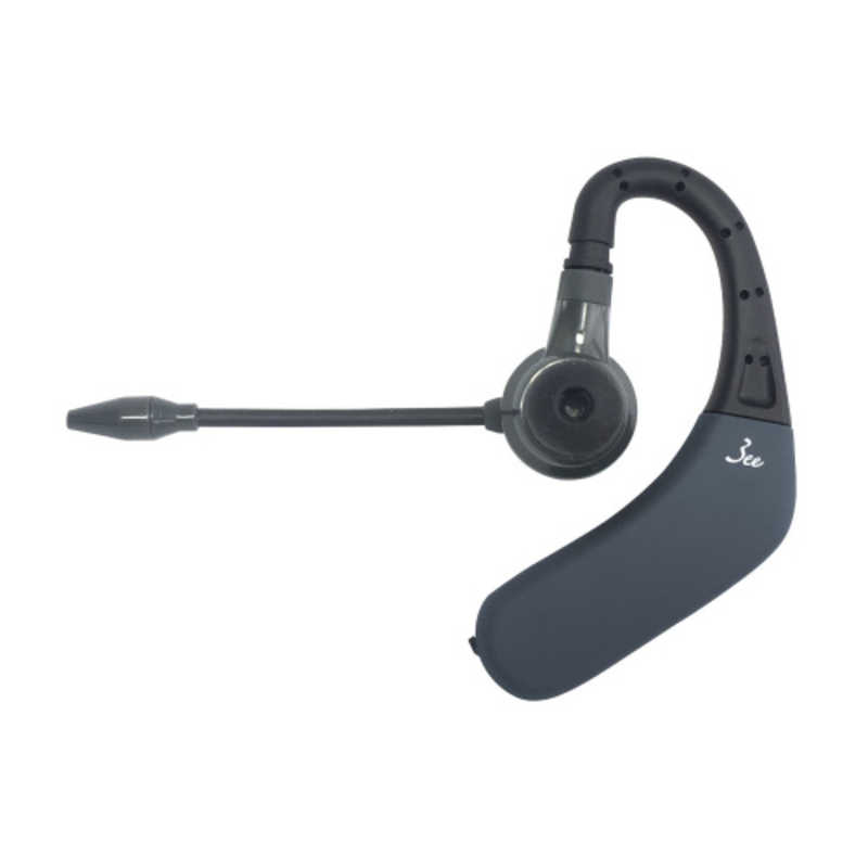 3EE 3EE 耳掛け式ヘッドセット CALL 02 ダークグレー [ワイヤレス(Bluetooth) /片耳 /イヤフックタイプ] CALL02DG CALL02DG