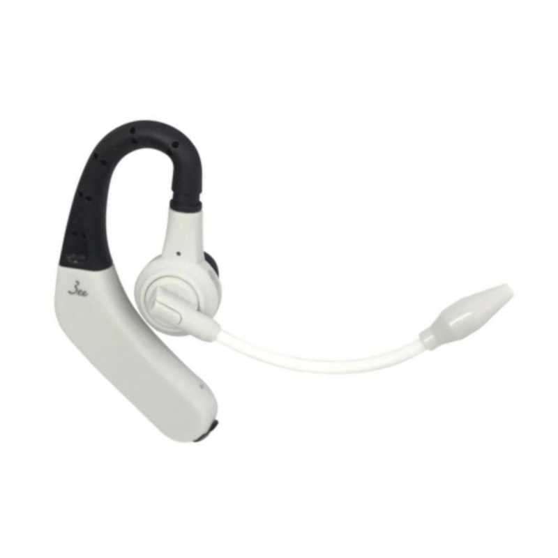 3EE 3EE 耳掛け式ヘッドセット CALL 02 ライトグレー [ワイヤレス(Bluetooth) /片耳 /イヤフックタイプ] CALL02LG CALL02LG