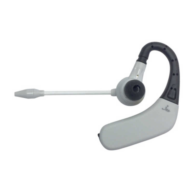 3EE 3EE 耳掛け式ヘッドセット CALL 02 ライトグレー [ワイヤレス(Bluetooth) /片耳 /イヤフックタイプ] CALL02LG CALL02LG