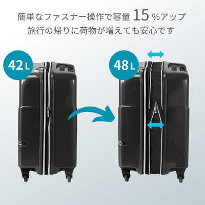 ヒデオワカマツ 拡張機能付きスーツケース サイレントキャスター S