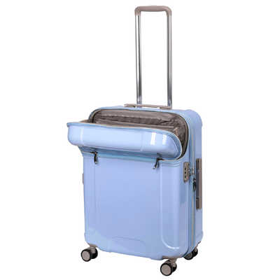 アクタス　トップオープンキャリーソフィーマカロン ファスナータイプ 宿泊目安：５泊〜１週間以上 57L(68L) TSAロック搭載 スカイ　74-31252 アクタス トップオープンキャリーソフィーマカロン ファスナータイプ