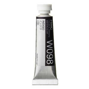 ホルベイン工業 透明水彩2号 5ml W098 インジゴ 3098 ホルベイン工業 透明水彩2号 5ml W098 インジゴ 3098
