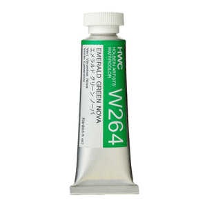 ホルベイン工業 透明水彩5号 15ml W264 エメラルドグリーン ノーバ 3264 ホルベイン工業 透明水彩5号 15ml W264 エメラルドグリーン ノーバ 3264