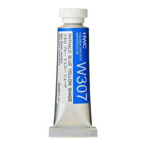 ホルベイン工業 透明水彩5号 15ml W307 フタロ ブルー イエローシェード 3307 ホルベイン工業 透明水彩5号 15ml W307 フタロ ブルー イエローシェード 3307