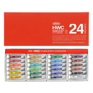 ホルベイン工業 透明水彩2号 5ml W405 24色セット 3405 ホルベイン工業 透明水彩2号 5ml W405 24色セット 3405