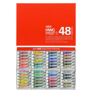 ホルベイン工業 透明水彩2号 5ml W409 48色セット 3409 ホルベイン工業 透明水彩2号 5ml W409 48色セット 3409