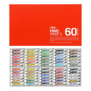 ホルベイン工業 透明水彩2号 5ml W411 60色セット 3411 ホルベイン工業 透明水彩2号 5ml W411 60色セット 3411