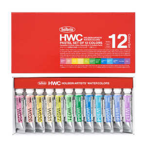 ホルベイン工業 透明水彩2号 5ml W452 12色 パステルカラーセット 3452 ホルベイン工業 透明水彩2号 5ml W452 12色 パステルカラーセット 3452
