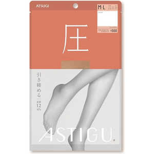 アツギ ASTIGU（アスティーグ）「圧」 M-L スキニーベージュ 