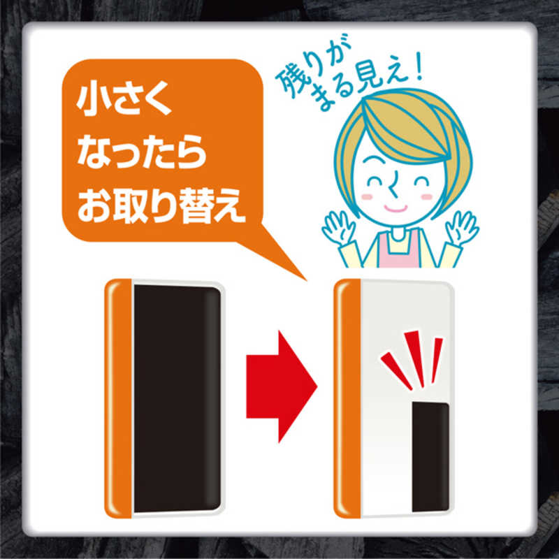 エステー エステー 脱臭炭 こわけ キッチン・流しの下用 脱臭剤 55g×3個入  