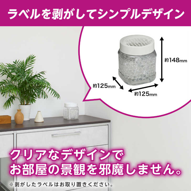 エステー エステー 消臭力 クリアビーズ イオン消臭プラス 消臭剤 部屋 玄関 リビング 大容量 つめかえ 無香料 800g  