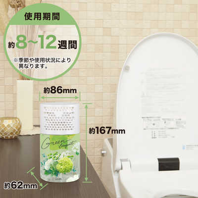 エステーのトイレ用消臭剤（残量わずか） エステー トイレの消臭力 消臭芳香剤 消臭剤 トイレ 置き型 グリーン