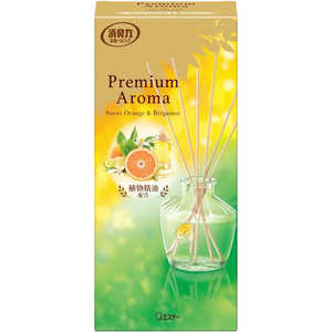 エステー お部屋の消臭力 Premium Aroma Stick(プレミアムアロマ スティック)本体 65mL スイートオレンジ＆ベルガモット オヘヤPAステイホンオレンシ